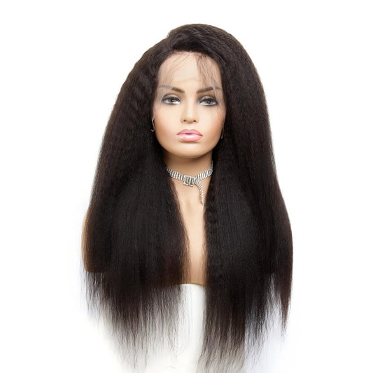 13×6 full lace frontal wig kinky straight