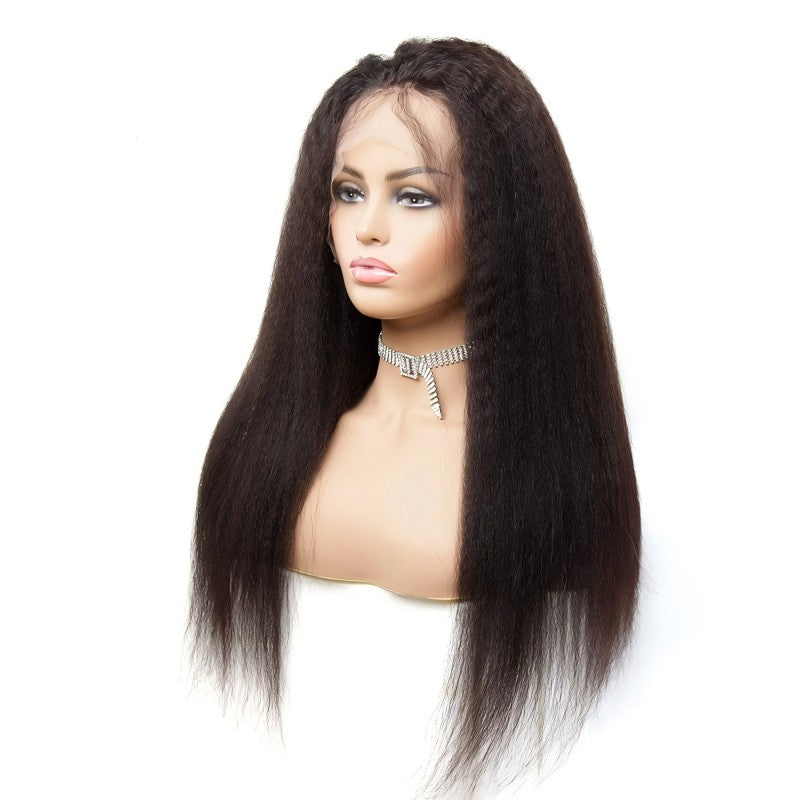 13×6 full lace frontal wig kinky straight