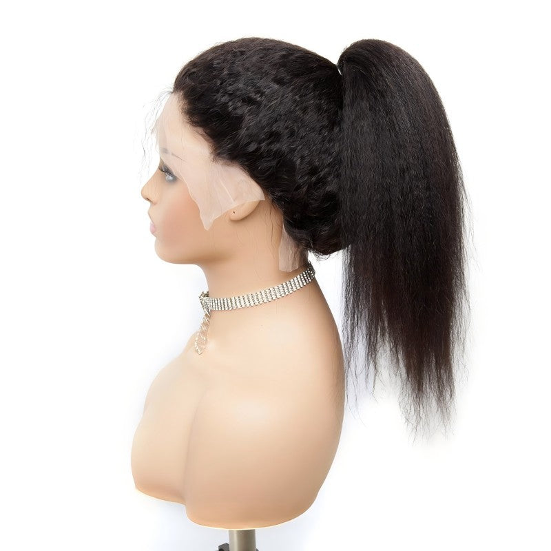 13×6 full lace frontal wig kinky straight