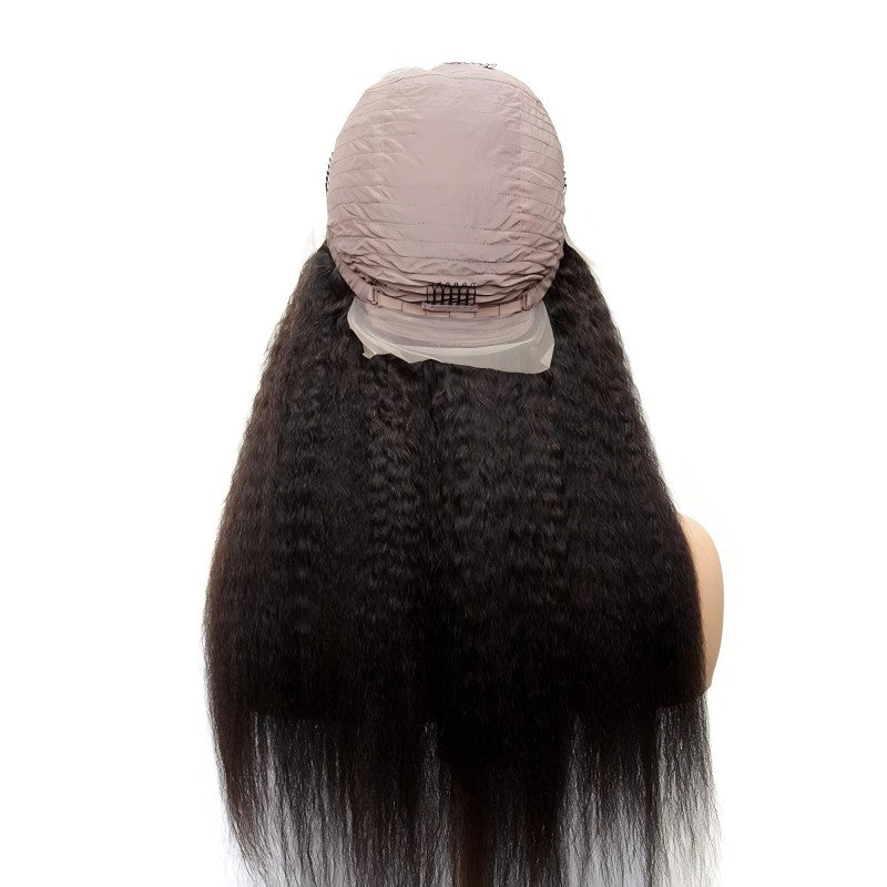 13×6 full lace frontal wig kinky straight