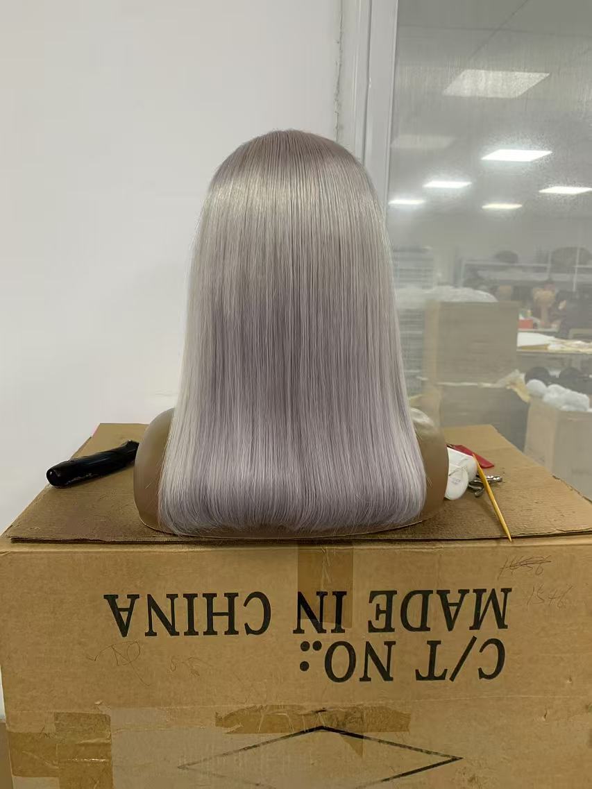 gray bob wig