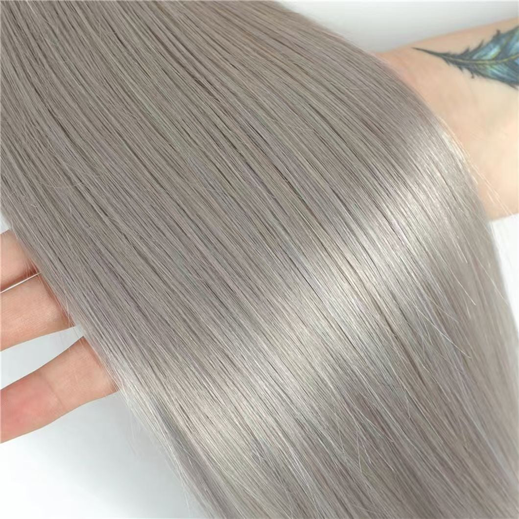 gray hair bundles straight