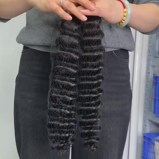 human braiding hair deep wave