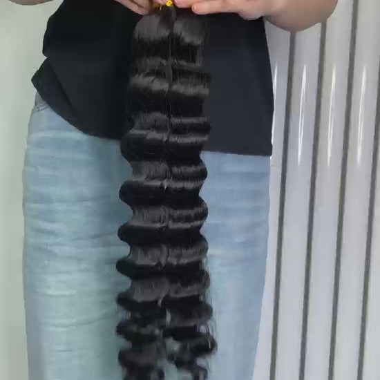 human bulk hair for braiding loose deep