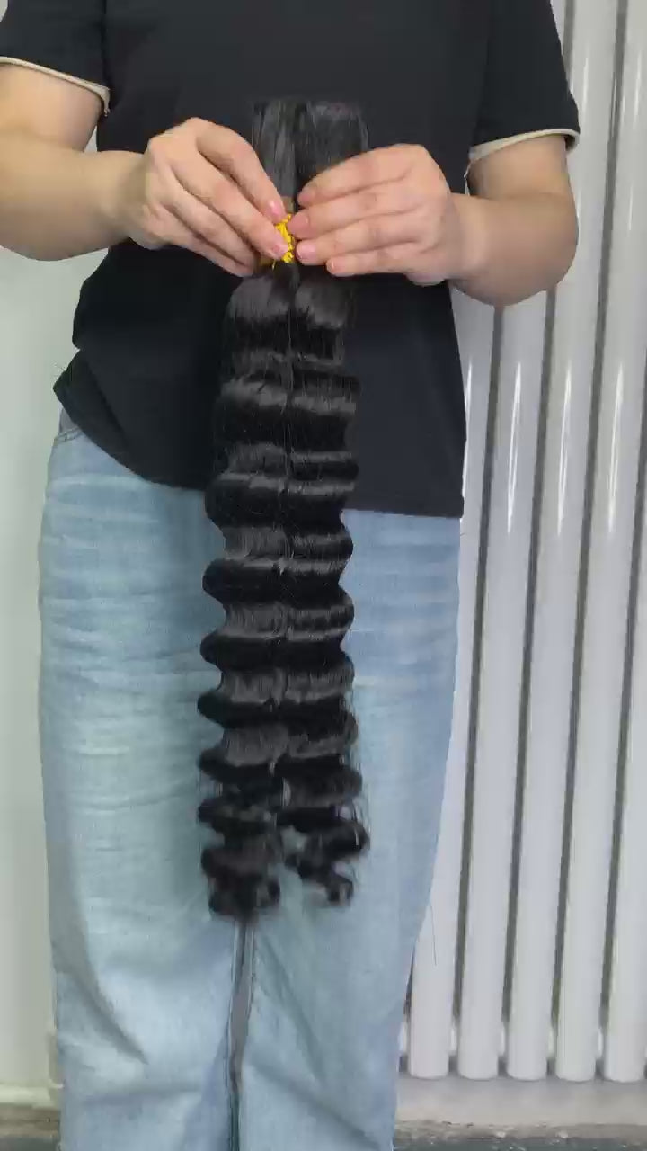 human bulk hair for braiding loose deep