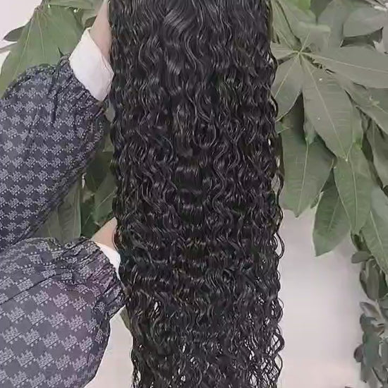 13x4 lace frontal wig water wave