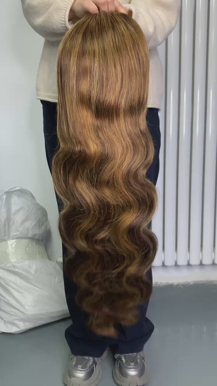 highlight lace frontal wig body wave