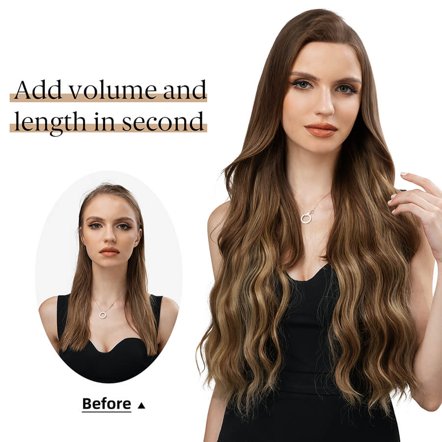 synthetic halo hair extensions 4