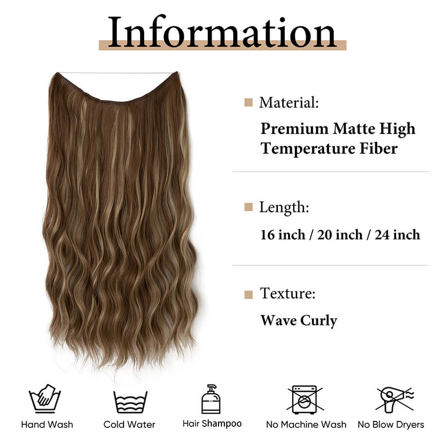 synthetic halo hair extensions 6