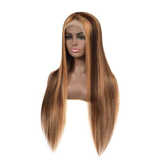 Human hair wigs with highlights 1