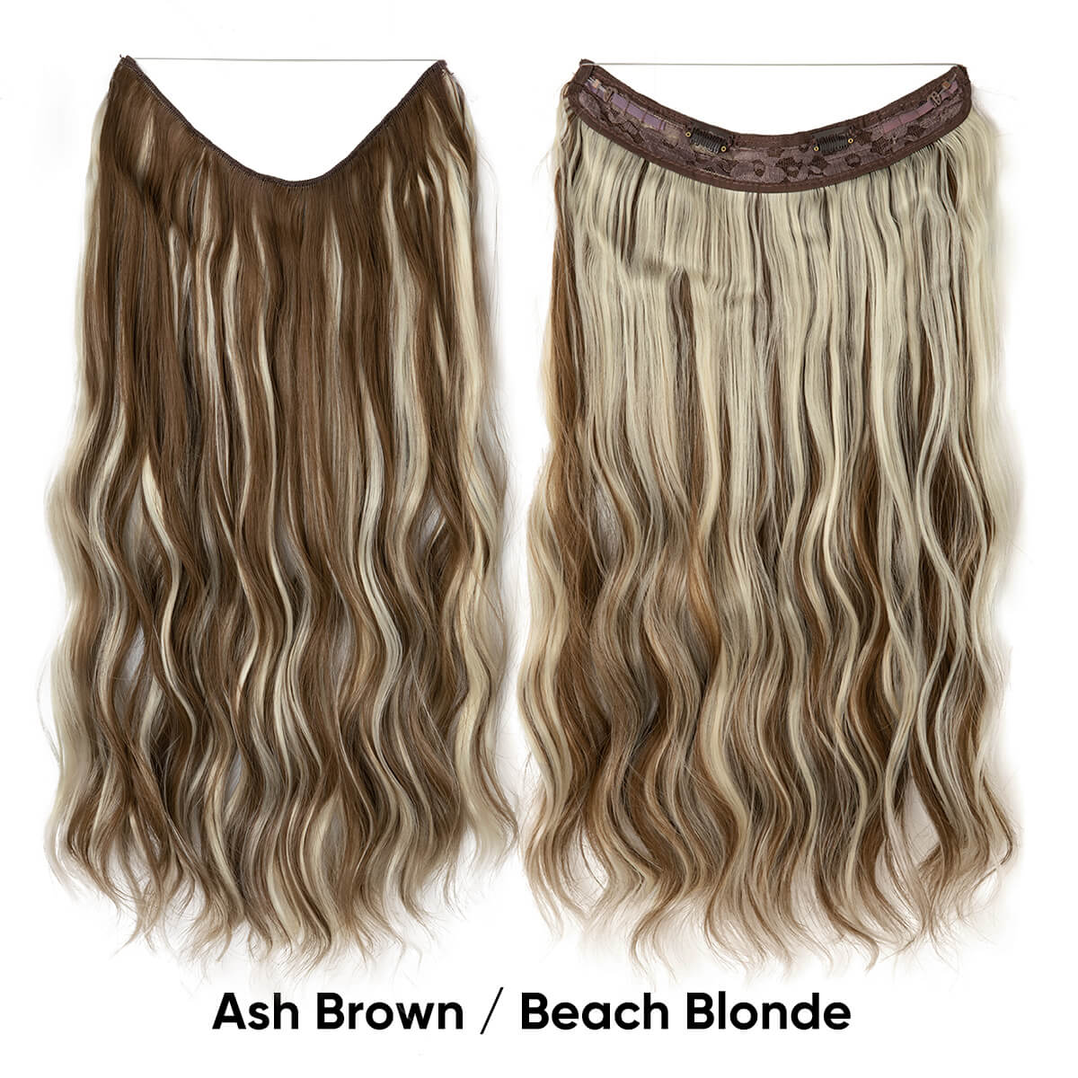 Cheap Synthetic Halo Hair Extensions Wavy