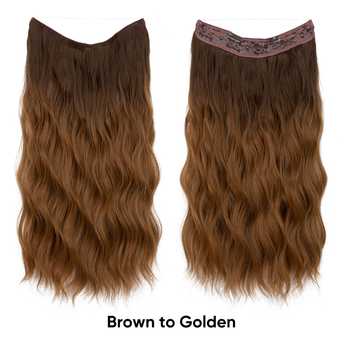 Cheap Synthetic Halo Hair Extensions Wavy