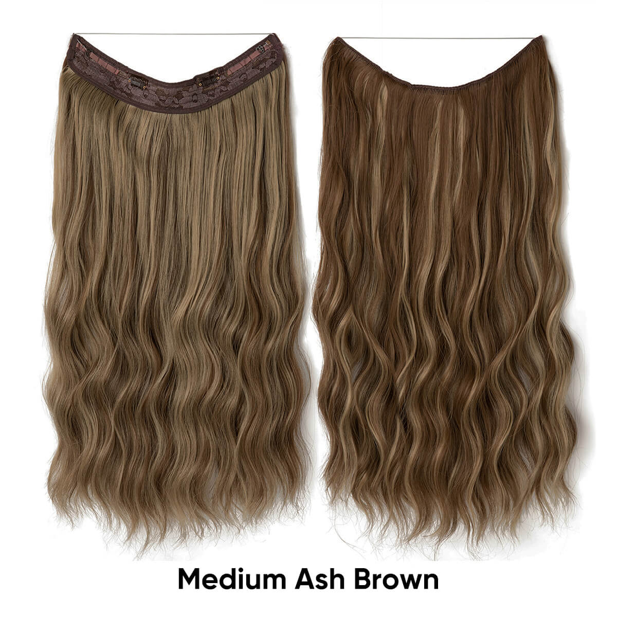 Cheap Synthetic Halo Hair Extensions Wavy