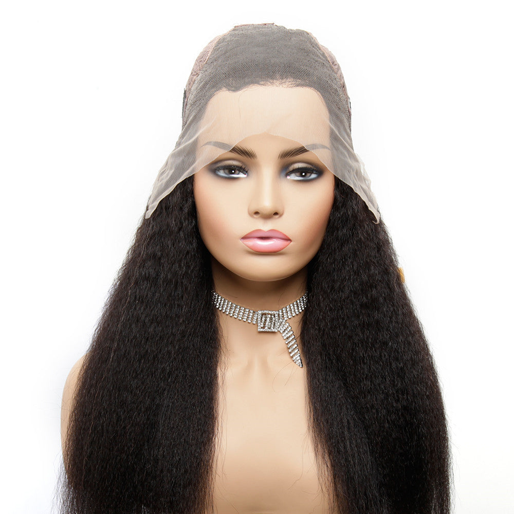 13×4 lace frontal wig kinky straight 