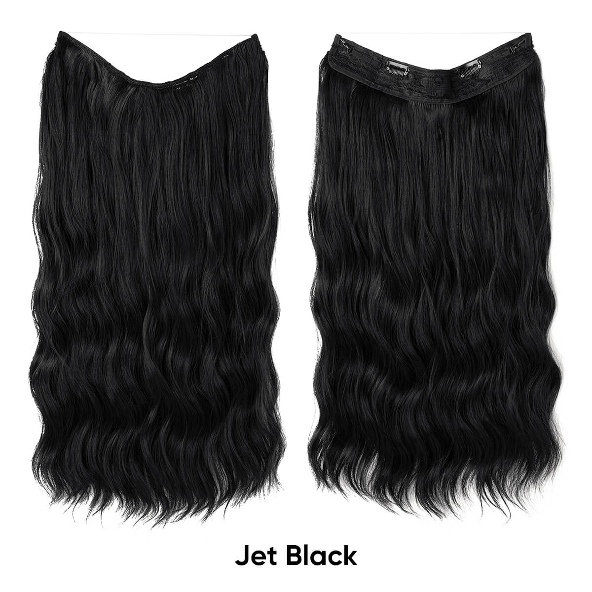 Cheap Synthetic Halo Hair Extensions Wavy