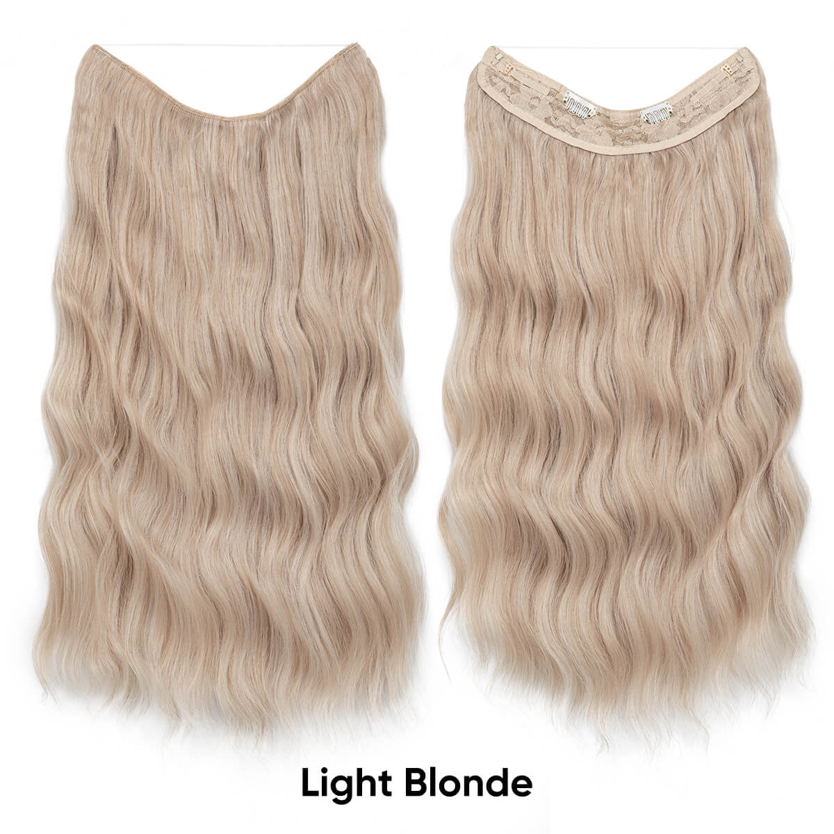 Cheap Synthetic Halo Hair Extensions Wavy