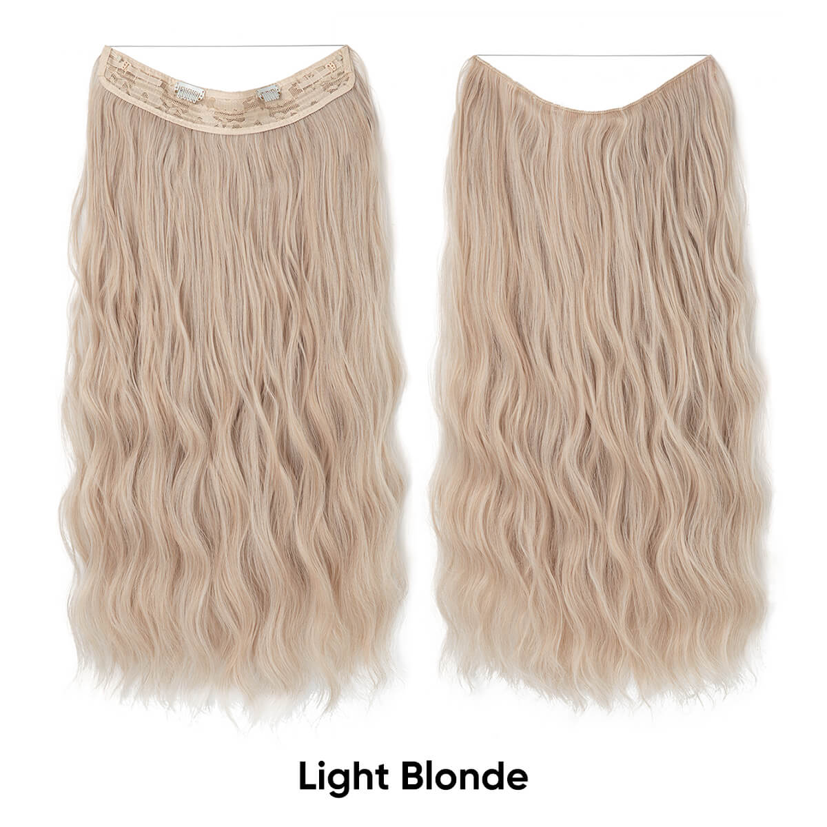 Cheap Synthetic Halo Hair Extensions Wavy