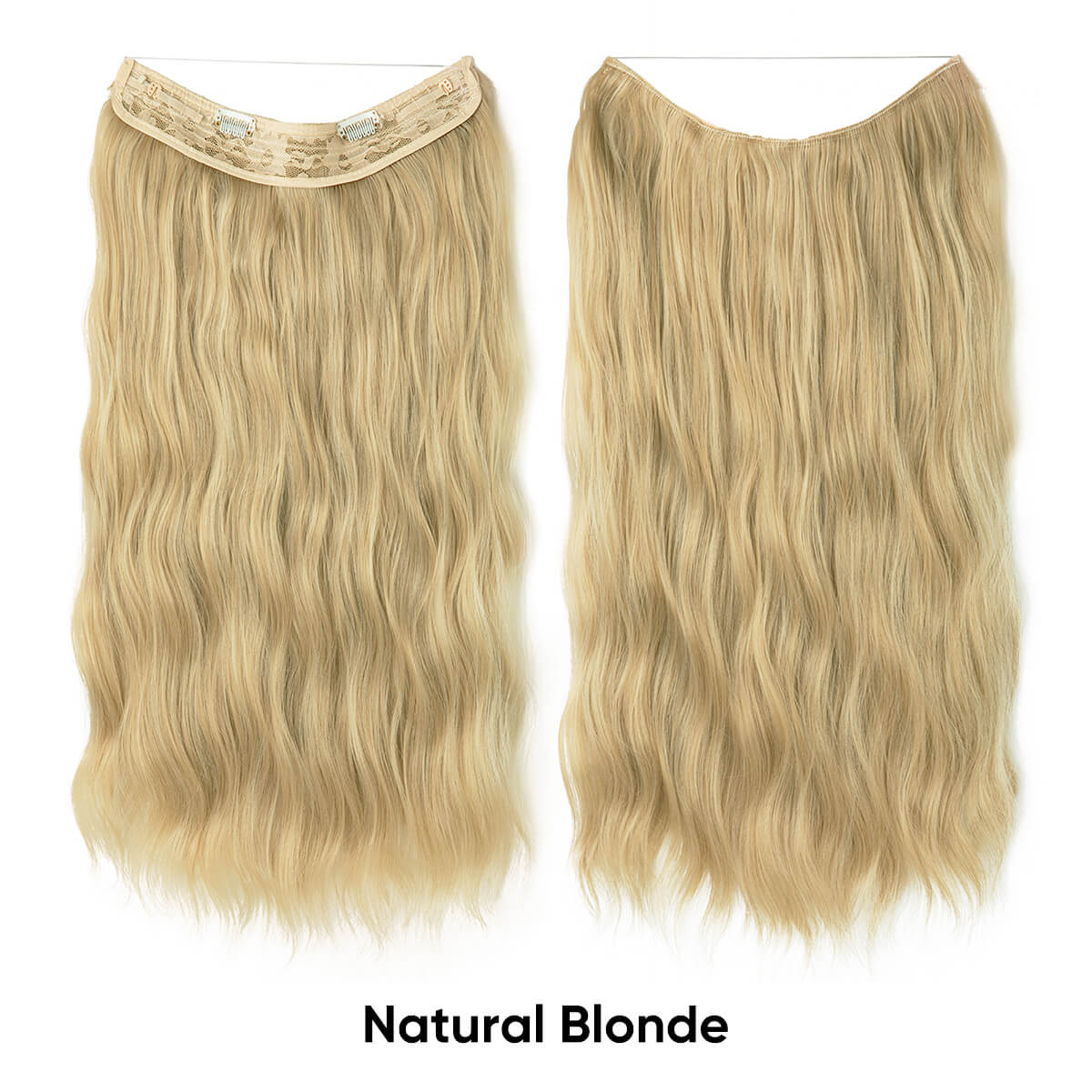 Cheap Synthetic Halo Hair Extensions Wavy