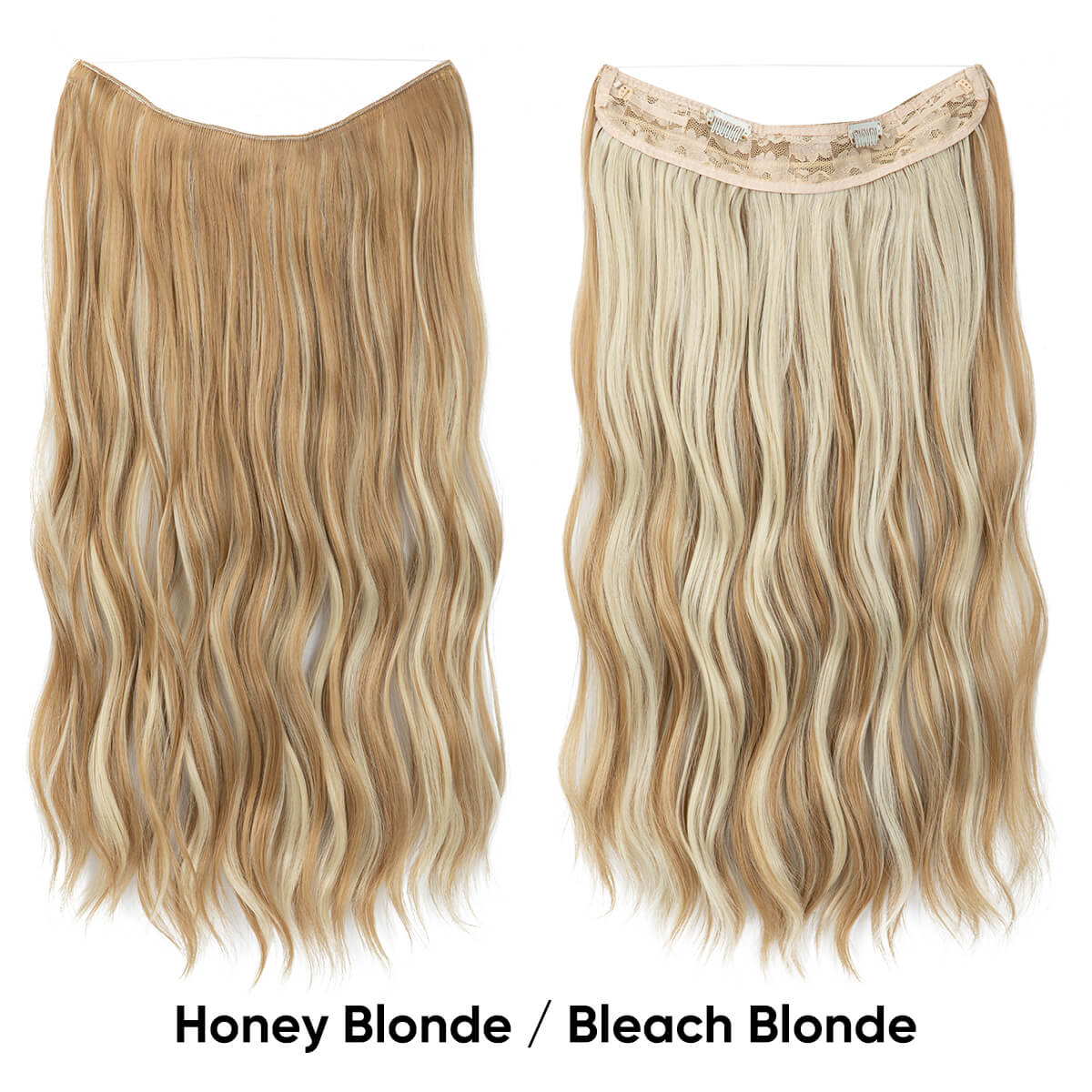 Cheap Synthetic Halo Hair Extensions Wavy