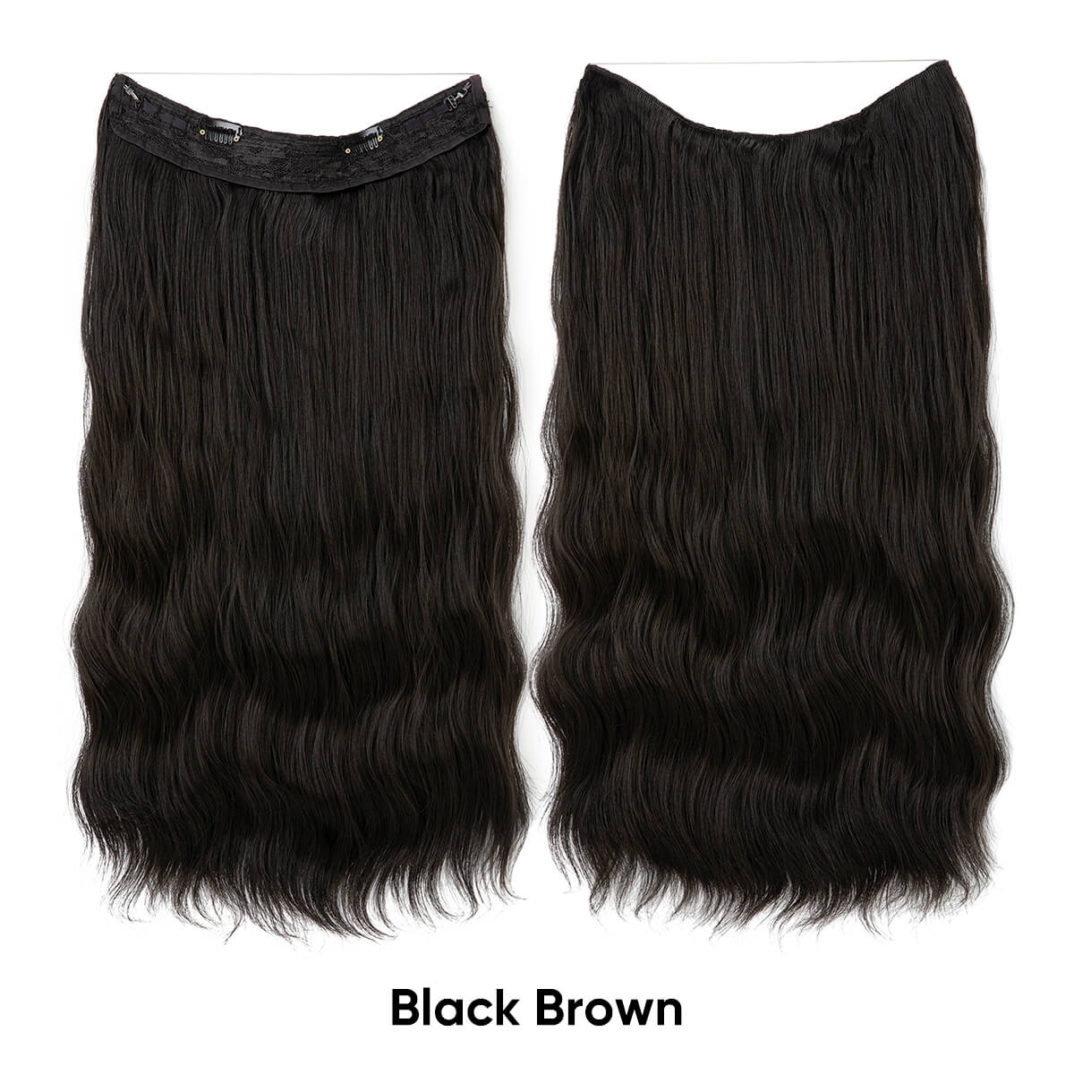 Cheap Synthetic Halo Hair Extensions Wavy