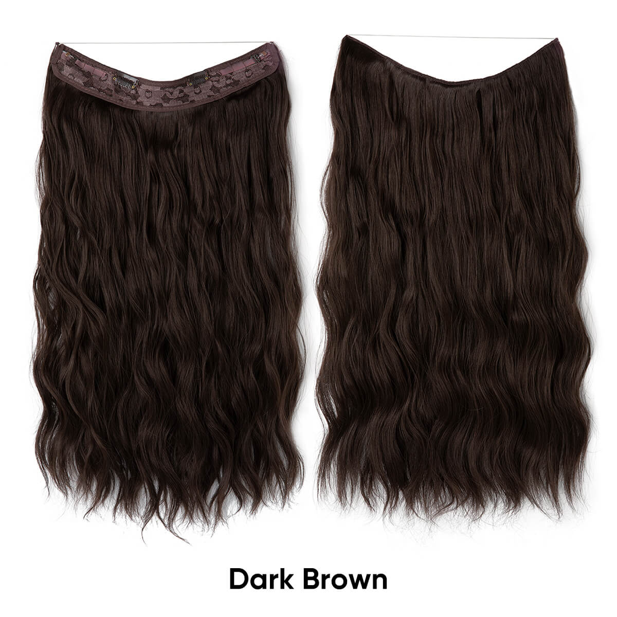 Cheap Synthetic Halo Hair Extensions Wavy