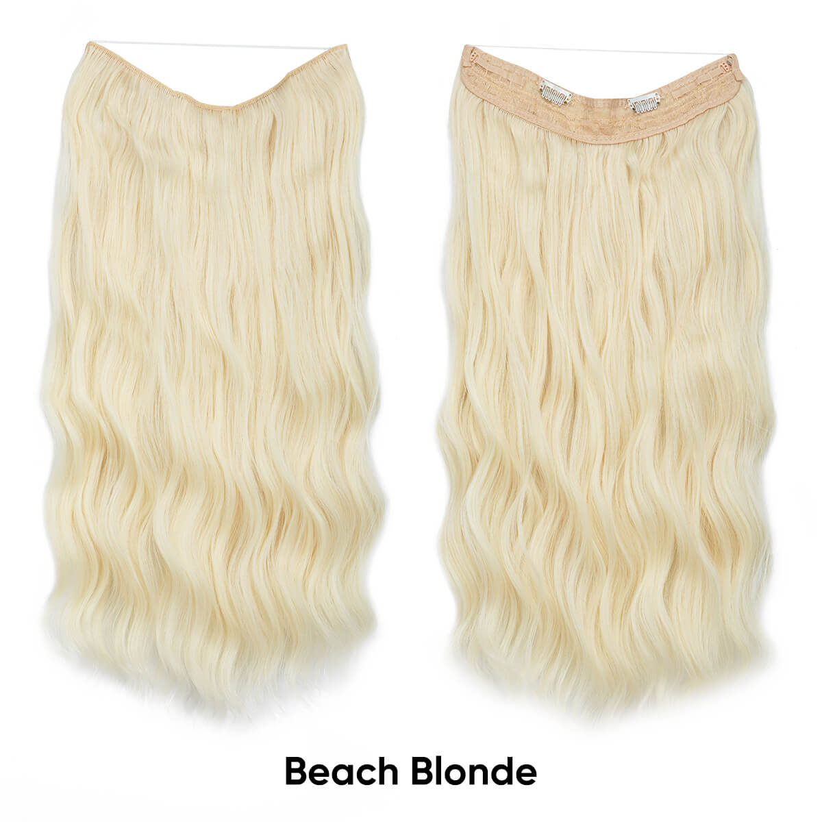 Cheap Synthetic Halo Hair Extensions Wavy