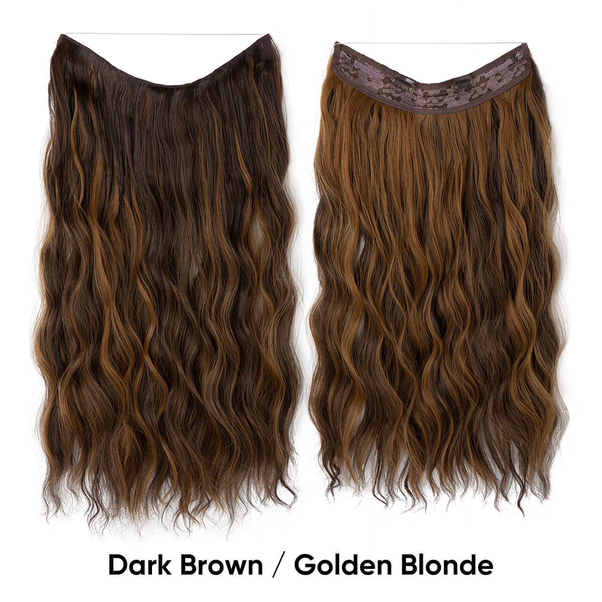 Cheap Synthetic Halo Hair Extensions Wavy