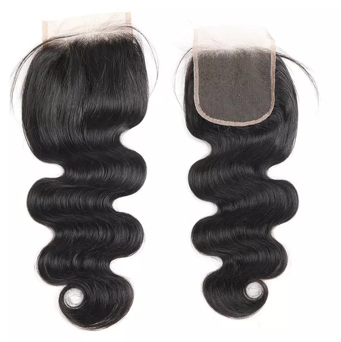 human hair bundles with closure set 5