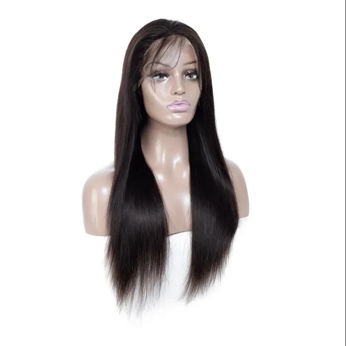 Transparent Full Lace Wig Human Hair Straight