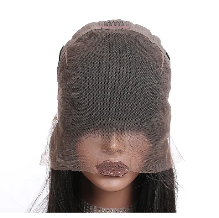 Transparent Full Lace Wig Human Hair Straight