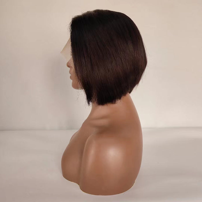 13"×4"×1" Frontal Lace Wig Bob Human Hair