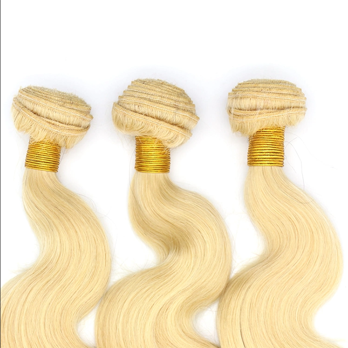 613 blonde body wave bundles