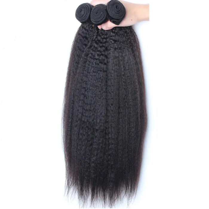 kinky straight weave with closure 5